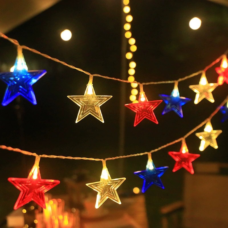 Led Fairy String Lights - ไฟ LED รูปดาว 3 สี ไฟนางฟ้าสีขาวนวล