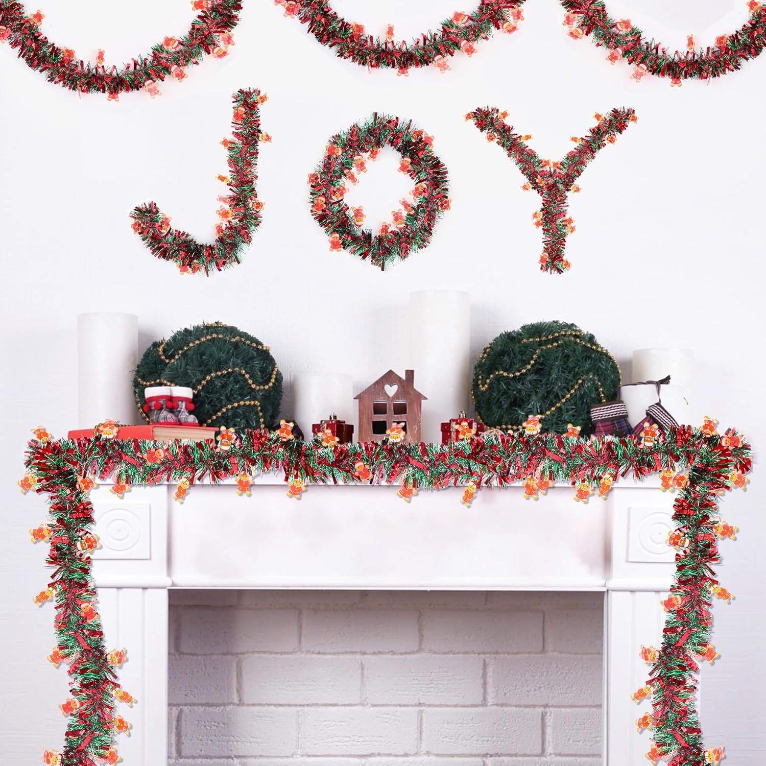 พวงมาลัยตกแต่งคริสต์มาสแบบเมทั - Tinsel Garland Decoration บทวิจารณ์และราคา