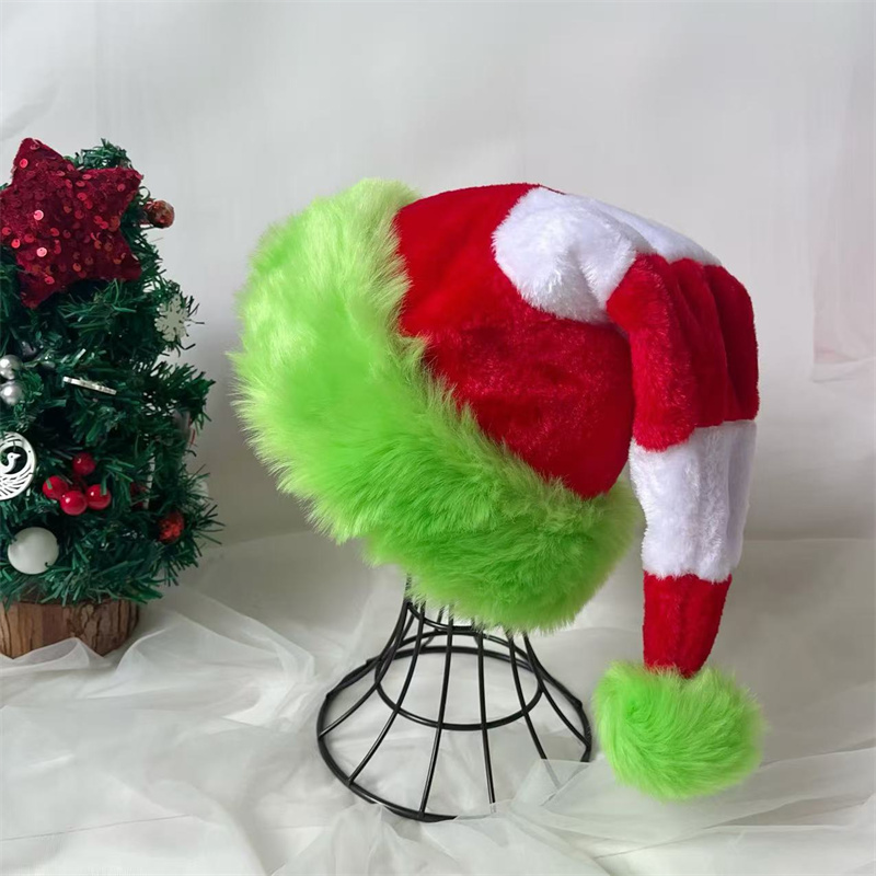 หมวกซานตาคลอสแบบต่อชิ้น หมวกผ้ - Santa Hat Plush บทวิจารณ์และราคา