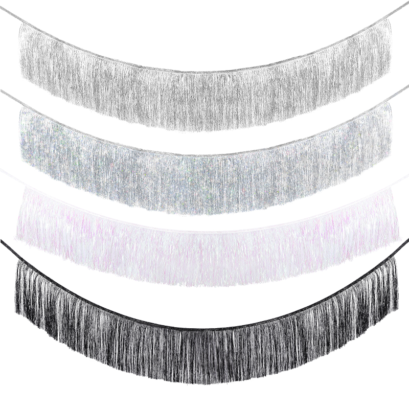 1.5M ฟอยล์ Fringe Garland เครื - Tinsel Garland Decoration บทวิจารณ์และราคา