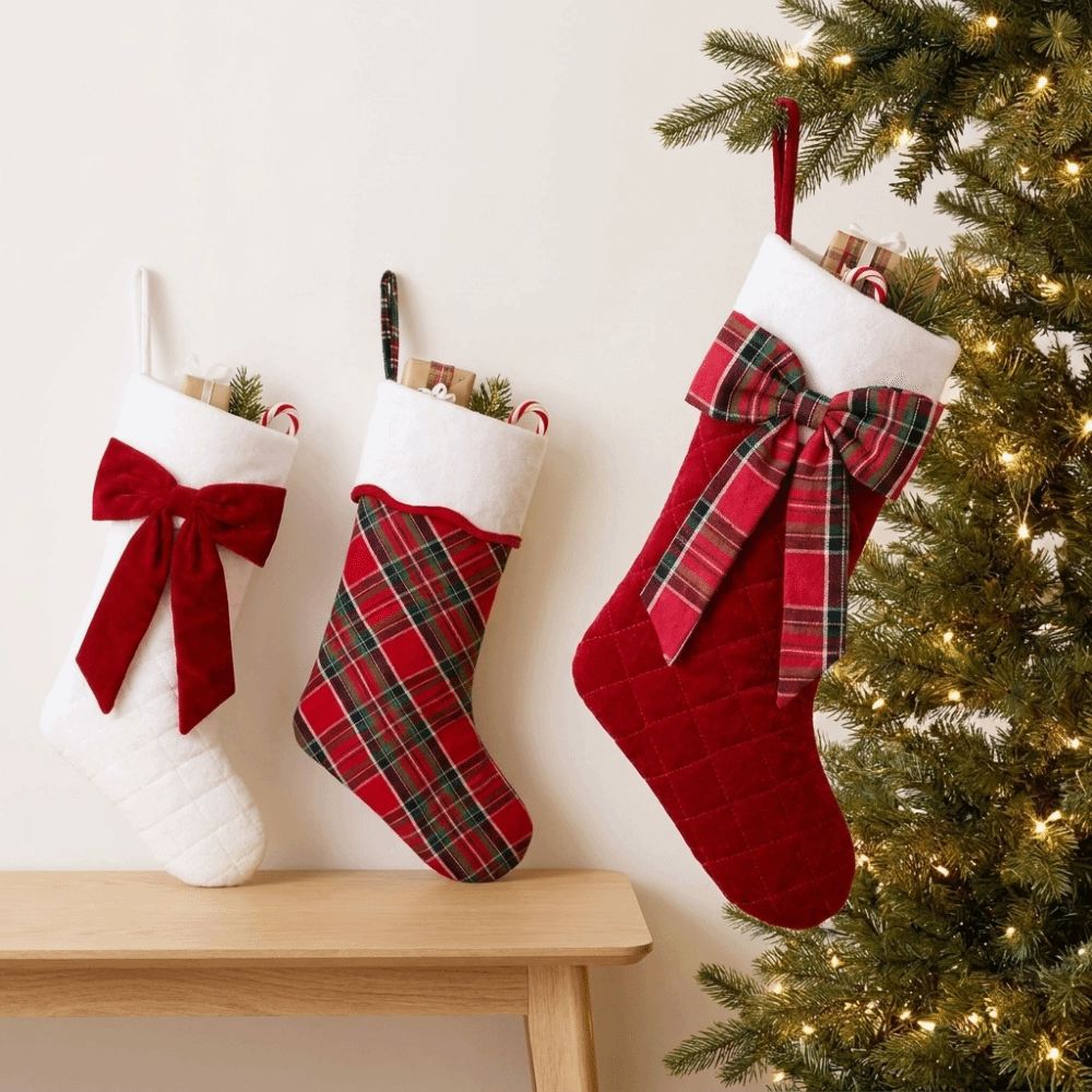 ถุงเท้าคริสต์มาสลายสก็อตพร้อมโ - Christmas Stocking Hanging บทวิจารณ์และราคา